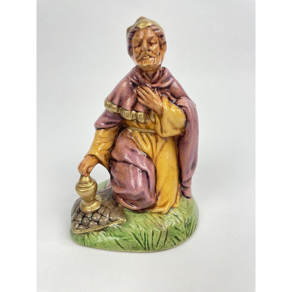 Vintage 1988 Atlantic Mold Nativity Wise Man Hand Painted Replacement 5.5" Tall